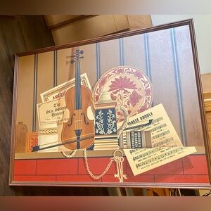 Price Drop- Patriotic Wall Canvas 
Painted by Turner